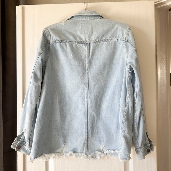 Thread & supply from Vici denim shacket jacket Large - Picture 3 of 5